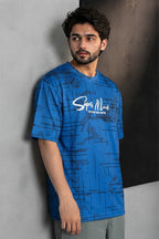 Men’s Drop Shoulder T-Shirt (Blue)