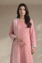 Khaadi – 3 Piece Unstiched Premium Printed Lawn Suit (Dusty Rose Pink)