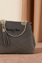 Christian Dior Premium Women's Fashion Handbag (Charcoal Grey)