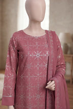 Breeza by Breeza Fashion - 3PC Unstitched Embroidered Lawn Suit (Pink)