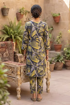 Sana Safinaz Printed Lawn Unstitched 2-Piece Suit (Khaki Green)