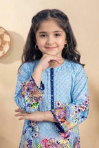 Ting Tone by Almeerah - Girls Unstitched 2-Piece Suit (Powder Blue)