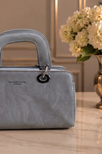 Premium Satchel Shoulder Bag For Women (Muted Slate Blue)