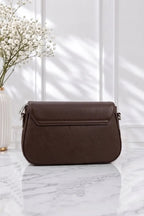 Imported Women's Structured Handbag (Chocolate Brown)