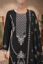 Dream by Breeza Fashion - 3PC Unstitched Embroidered Lawn Suit (Black)