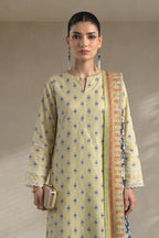 Khaadi – 3 Piece Unstitched Digital Printed Lawn Suit (Pale Pastel lime & Pistachio)