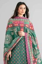 Sapphire Vol.7 - 3PC Unstitched Printed Lawn Suit (Emerald Green)