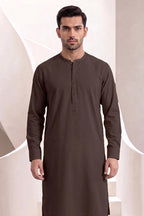 Men’s Unstitched Royal Wash & Wear Suit Fabric by KBC Fashion (Dark Earth Brown)