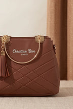Christian Dior Premium Women's Fashion Handbag (Mocha Brown)