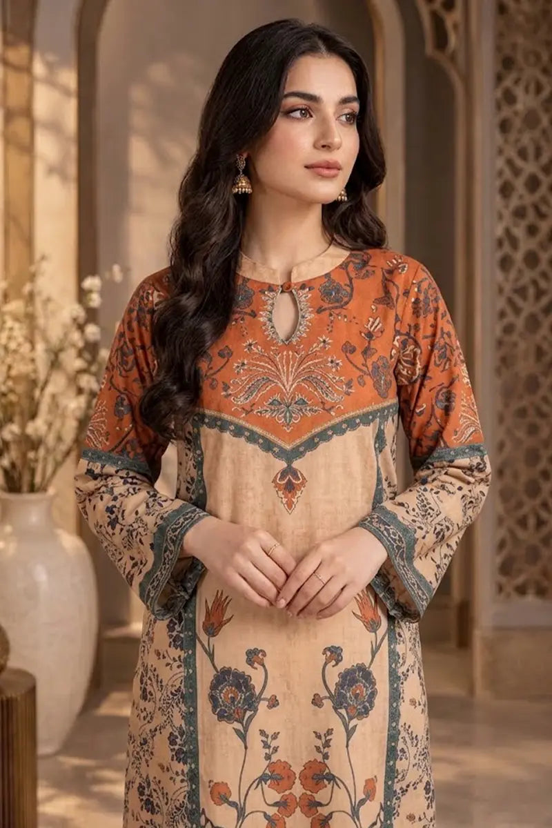 Women's Premium Stitched 2-Piece Suit (Burnt Orange)