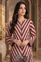Roshaan by kbc fashion Stitched 2-Piece Suit (Crimson Red)