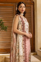 Jade Classic Cambric Collection Vol-05 - 3 Piece Unstitched Printed Suit (Dusty Rose Pink)