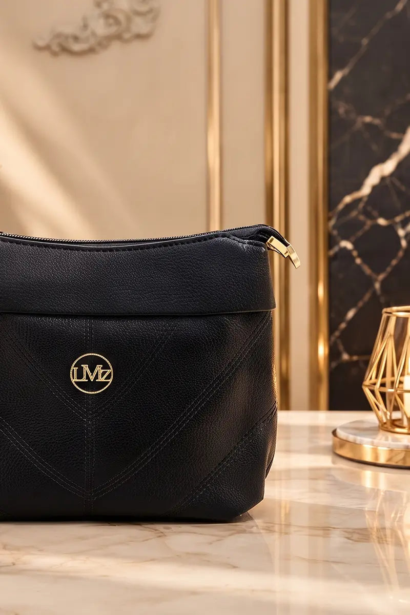 Premium Ruby leather handbag for Women (Black)