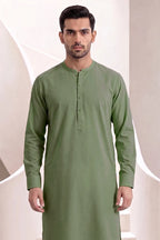 Men’s Unstitched Royal Wash & Wear Suit Fabric by KBC Fashion (Olive Green)