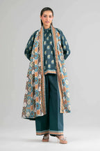 Khaadi – Summer Series 3 Piece Unstitched Printed Lawn Suit (Prussian Blue)