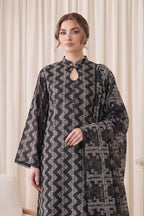 Gul Rang By Bareezé – 3-Piece Unstiched Printed Classic Lawn (Black)