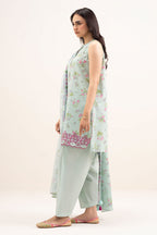 Elahéh By Maria B - 3PC Unstitched Digital Printed Lawn Suit (Ice Blue)