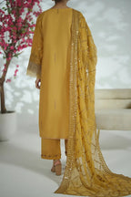 Prestige Stitched 3-Piece Formal Suit Set (Mustard Yellow)