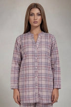 Saya Special Unstitched Khaddar 2-Piece Same Print Suit (Soft Mauve)