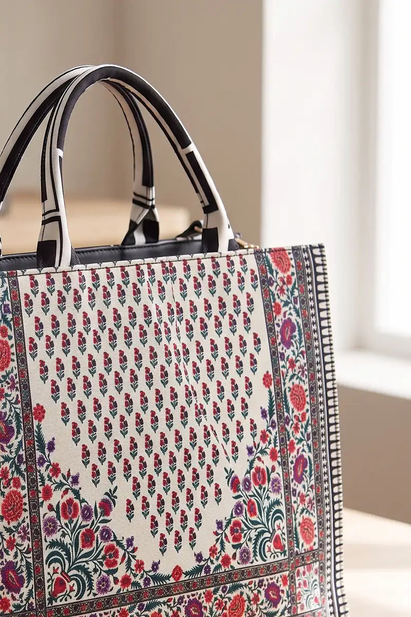 Zellbury Canvas Handbag – Stylish Everyday Shoulder Bag (Multi Colors)