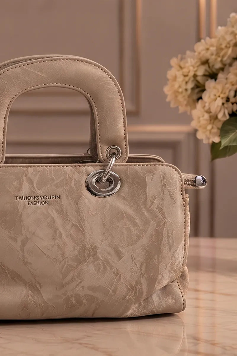 Premium Satchel Shoulder Bag For Women (Warm Sand)