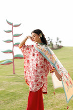 Elahéh By Maria B - 3PC Unstitched Digital Printed Lawn Suit (Red)