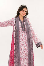 Zesh - Drop Fourteen Printed Series 3PC Unstitched Lawn Suit (Lilac Pink)