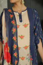 Mehrun by KBC Fashion Unstitched 3-Piece Lawn Collection (Indigo Navy)