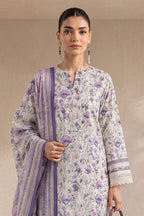 Khaadi (Vol.5) – 3 Piece Unstitched Printed Lawn Suit (Soft Lilac Floral)