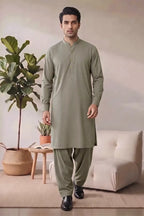 Saya Men’s Wash & Wear Unstitched Suit (Sage)