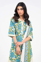 Alkaram Unstitched 3-Piece Lawn Collection (Cerulean Blue)