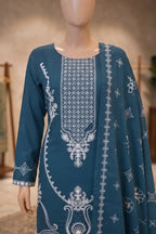 Dream by Breeza Fashion - 3PC Unstitched Embroidered Lawn Suit (Navy Blue)