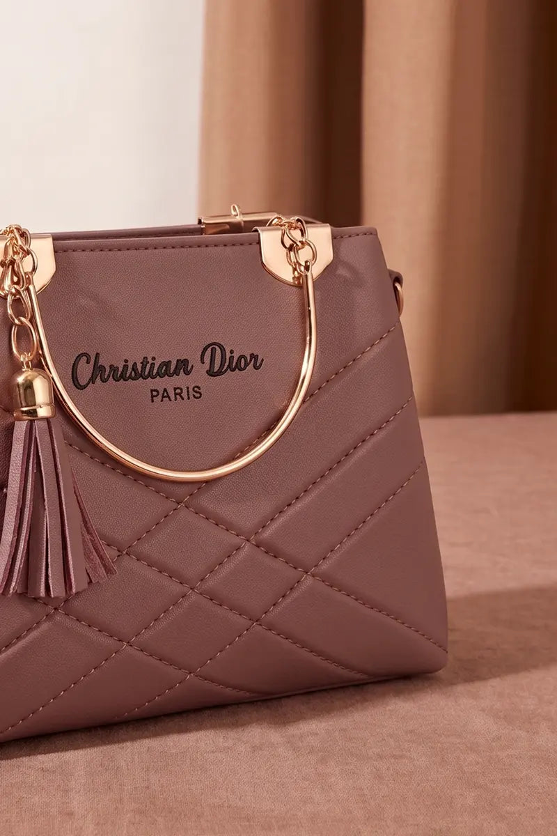 Christian Dior Premium Women's Fashion Handbag (Dusty Rose)