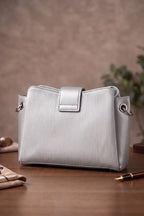 Premium Women's Imported Handbag (Light Pewter)