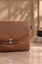 Premium Ruby leather handbag for Women (Camel Brown)