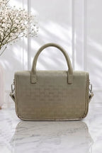 Imported Women's Structured Handbag (Khaki Beige)