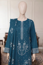 Samra by Breeza Fashion - 3PC Unstitched Embroidered Lawn Suit (Dark Peacock)