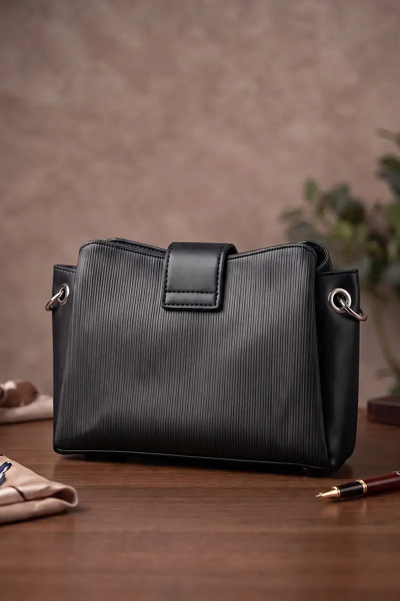 Premium Women's Imported Handbag (Black)