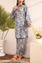 Naqsh Premium Printed Lawn Stitched Suit Set (Soft Lilac)