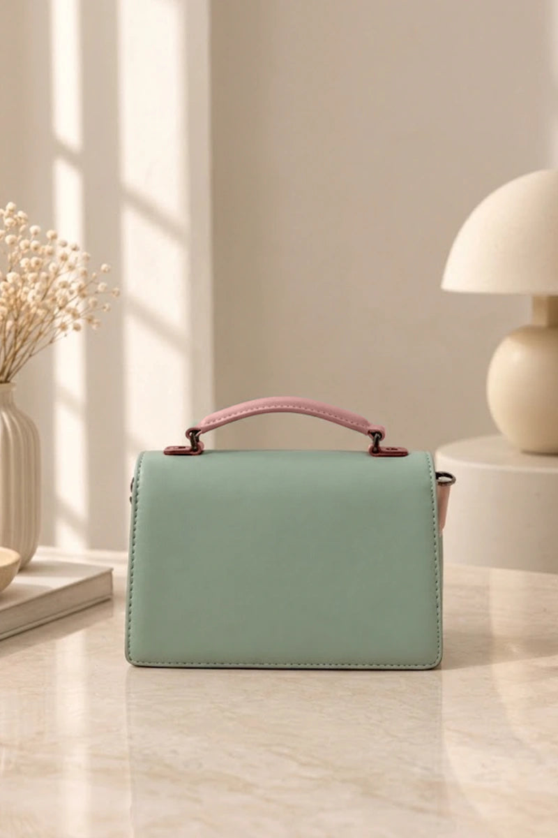 Forever Fashion Imported Women's Structured Handbag (Mint Green)