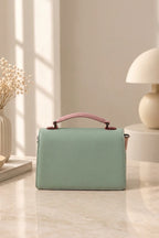 Forever Fashion Imported Women's Structured Handbag (Mint Green)
