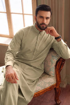 Men’s Wash & Wear Unstitched Fabric By KBC Fashion (Muted Khaki)