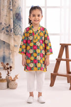 Little Angel Girls Soft Cotton Printed Kurti Shirt (Multi Colors)