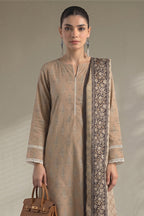 Khaadi – 3 Piece Unstitched Digital Printed Lawn Suit (Warm Sand)