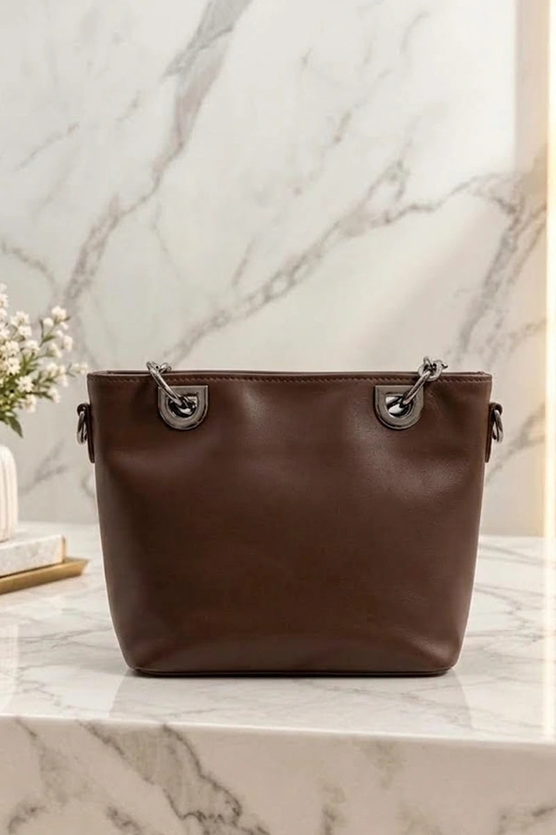 Women's Fashion Crossbody Bag (Medium Brown)