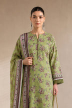 Khaadi (Vol.4) – 3 Piece Unstitched Printed Lawn Suit (Sage Green)