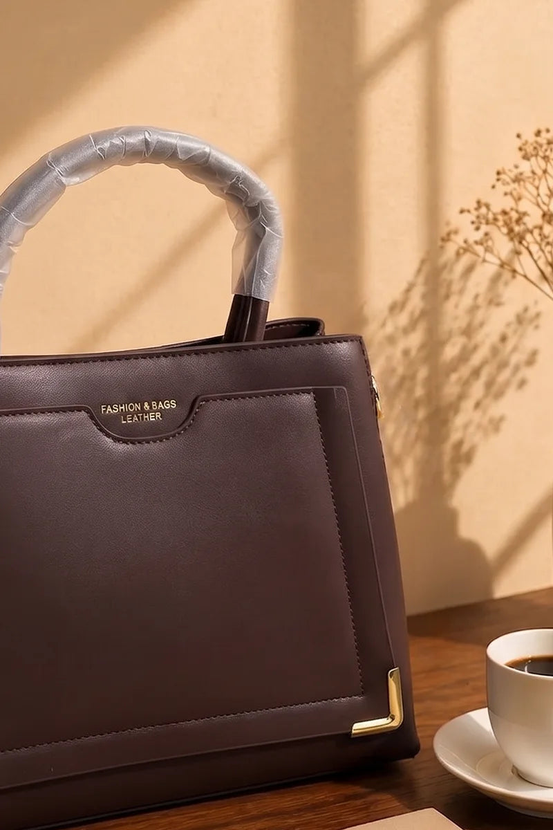 Premium Women's Fashion Handbag (Dark Chocolate)