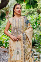 Jade Urbane Vol: 04 Classic Lawn Collection 3-Piece Unstitched Suit (Soft Beige)