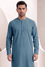 Men’s Unstitched Royal Wash & Wear Suit Fabric by KBC Fashion (Steel Blue)