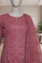 Pariyon Ki Rani by Breeza Fashion - 3PC Unstitched Embroidered Lawn Suit (Dusty Rose)